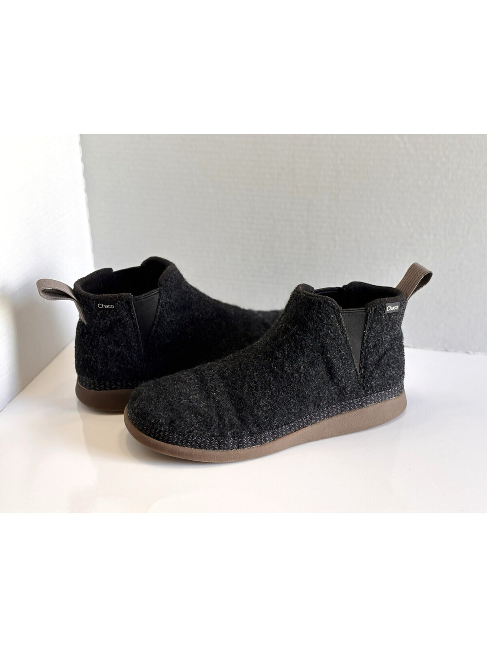 Chaco Revel Chelsea V-Gore Men's Black Fleece Slip On Comfort Ankle Boots Size 9